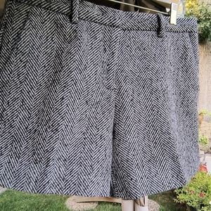 Herringbone Wool Lined Shorts